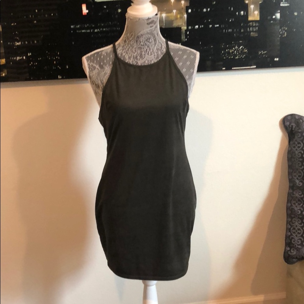 Olive Green Mini Dress